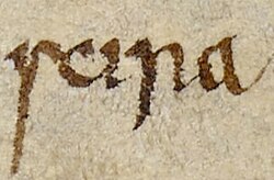 Palavra manuscrita scira