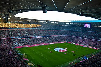 Vista externa da Allianz Arena