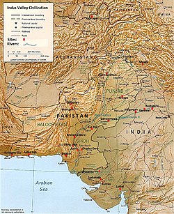 Sítio arqueológico em Balochistão