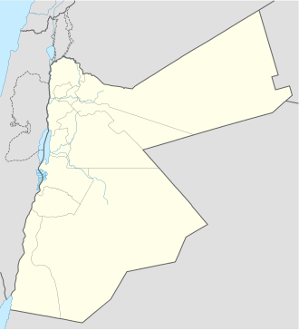 Mapa da localização de Umm Qais na Jordânia