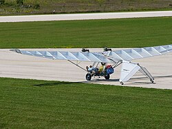 Detalhe de aeronave ultraleve