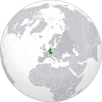 Localização da Alemanha Ocidental na Europa