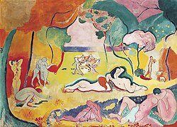 Obra de arte evocando felicidade e harmonia
