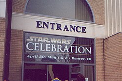 Exposição de itens e adereços na Star Wars Celebration