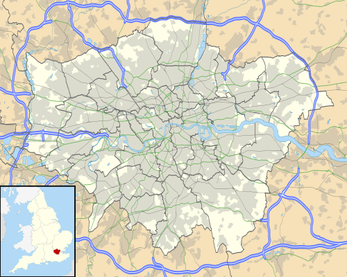 Localização da National League South em Londres
