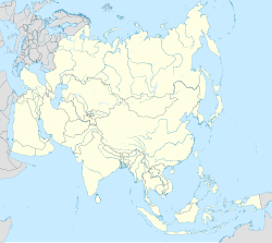Localização do templo na Ásia
