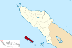 Localização de Simeulue dentro de Aceh