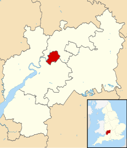 Mapa de localização de Gloucester