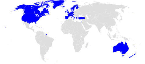 Mapa ou diagrama dos membros do WEOG
