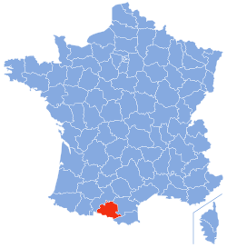 Localização de Ariège na França