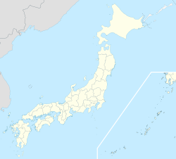 Mapa do Japão destacando a localização de Yuasa