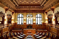 Interior do Parlamento de Hamburgo