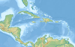 Localização de Santo Domingo no Caribe
