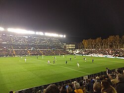 Partida da Copa del Rey entre Rayo Vallecano e CD Leganés no Estádio de Vallecas