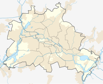 Mapa de localização do ataque em Berlim