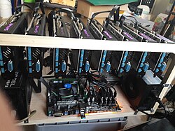 Gráfico de hashrate do Bitcoin