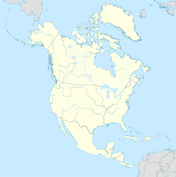 Mapa destacando a localização de Poughkeepsie na América do Norte