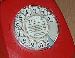 Representação de teclado telefônico com dígitos