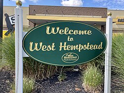 Placa de boas-vindas de West Hempstead