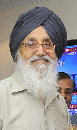 Retrato de Parkash Singh Badal