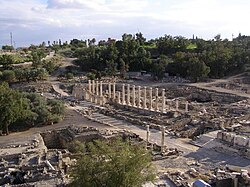 Detalhe geográfico da área de Beit She'an