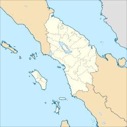 Mapa detalhado da região de Sumatra do Norte