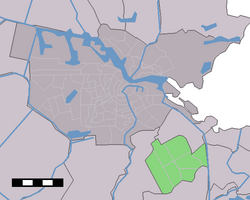 Mapa de localização de Amsterdam-Zuidoost