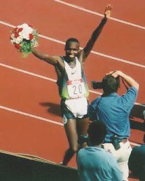 Detalhe da pista de atletismo