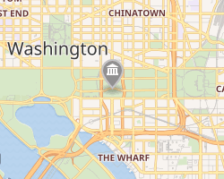 Mapa das instalações do Smithsonian
