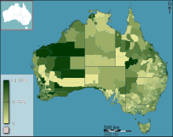 Mapa da região da Oceania