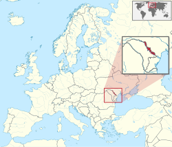 Mapa da localização da Transnístria