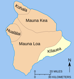 Diagrama geológico do vulcão Kīlauea