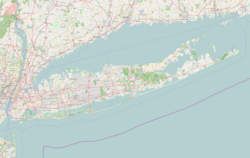 Mapa de localização de Garden City em Long Island