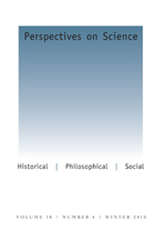 Capa do periódico Perspectives on Science