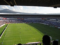 Vista aérea de estádio