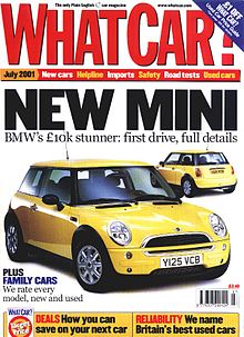 Exemplo de capa de revista What Car?