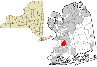 Localização de West Hempstead no Condado de Nassau
