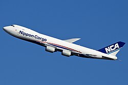 Aeronave da Nippon Cargo Airlines em operação