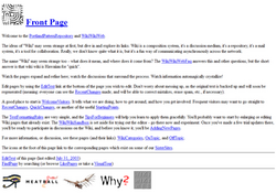 Representação visual relacionada ao conceito do WikiWikiWeb