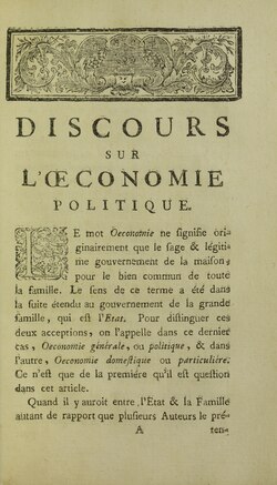 Representação histórica ligada ao desenvolvimento da economia política