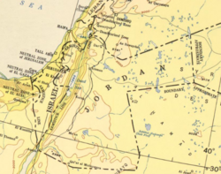Mapa contemporâneo de 1955