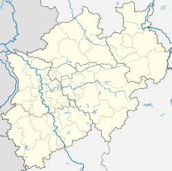 Mapa de localização de Haltern am See na Renânia do Norte-Vestfália