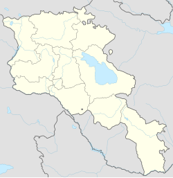 Mapa da Armênia destacando a localização de Yerevan