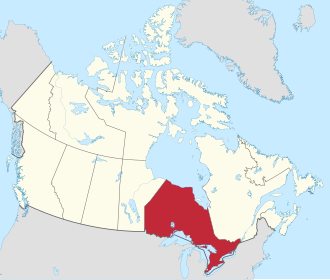 Mapa das províncias e territórios do Canadá