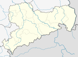 Mapa indicando a localização de Liebschützberg na Saxônia