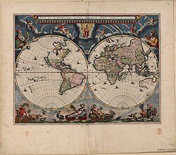 Ilustração de mapa histórico