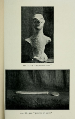 Ilustração de figuras antropomórficas antigas