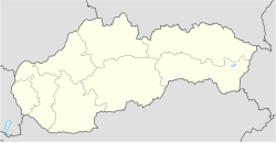 Mapa de localização da Universidade Comenius na Eslováquia