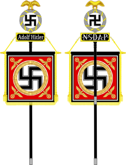 Detalhe do design do estandarte